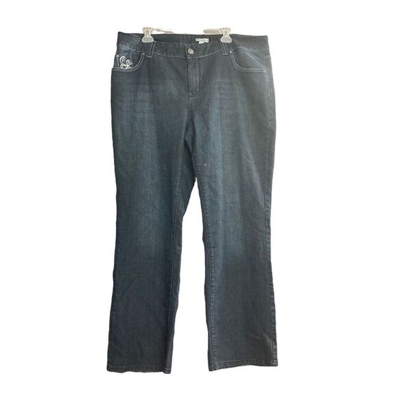 FASHION BUG Women’s Jeans Size 20W Average Blue Bling - Picture 1 of 12